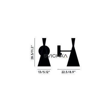 Настінний світильник Tom Dixon BEAT WALL BLW01EU, Чорний, Золотий, Чорний