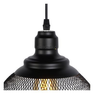 Підвісний світильник Lucide MESH &Oslash; 22 cm 1xE27 Black, BLACK, Чорний, Чорний