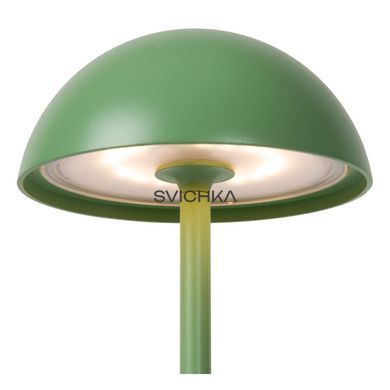 Аккумуляторная настольная лампа для дома и улицы Lucide JOY Battery pack/batteries &Oslash; 12 cm LED Dim. 1x1,5W 3000K IP54 Green