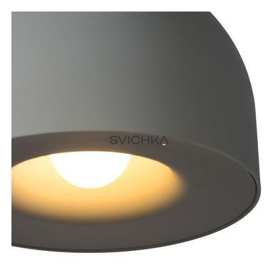 Підвісний світильник Lucide AKRON &Oslash; 50 cm 1xE27 Grey, Grey, Сірий, Сірий
