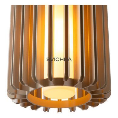 Підвісний світильник Lucide LAMBRES &Oslash; 15 cm 1xE27 Taupe, Taupe, Бежево-коричневий, Бежево-коричневий