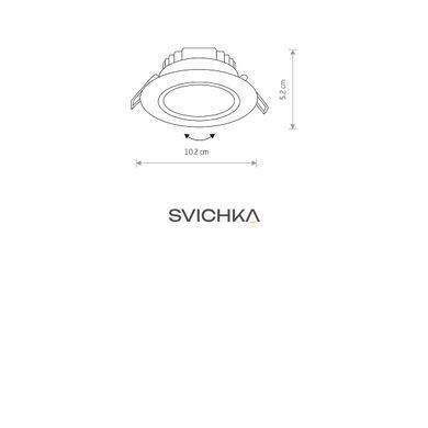 8988 Світильник вбудований Nowodvorski EOL LED 5W, 3000K CN