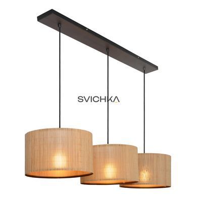 Підвісний світильник Lucide MAGIUS 3xE27 Natural, Natural, Дерево