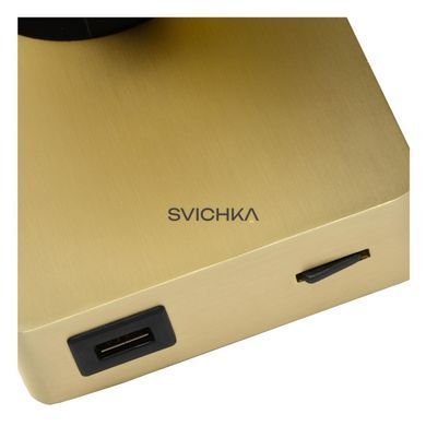 Бра Lucide NIGEL LED Dim to warm GU10 1x5W 2200K/3000K With USB charging point Matt Gold / Brass, Matt Gold / Brass
