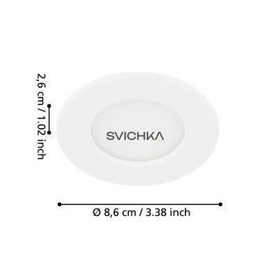Врізний точковий світильник EGLO 99206 FUEVA 5, 3W, IP44, 4000К, White