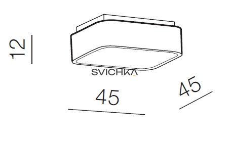 Потолочный светильник Azzardo SOLVENT S 45