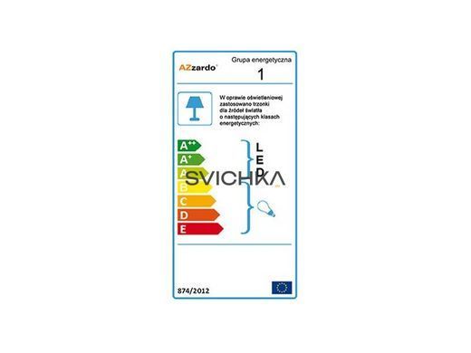 Бра AZzardo GLAMOUR WALL white AZ1590, Хром, Білий, Прозорий