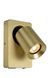 Бра Lucide NIGEL LED Dim to warm GU10 1x5W 2200K/3000K With USB charging point Matt Gold / Brass, Matt Gold / Brass