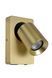 Бра Lucide NIGEL LED Dim to warm GU10 1x5W 2200K/3000K With USB charging point Matt Gold / Brass, Matt Gold / Brass