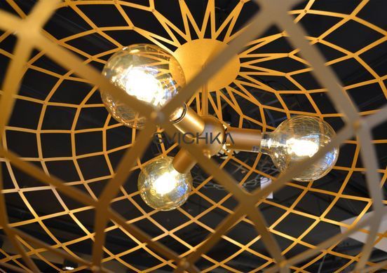Підвісний світильник Lucide WOLFRAM &Oslash; 100 cm 3xE27 Matt Gold / Brass, Matt Gold / Brass, Matt Gold / Brass, Matt Gold / Brass