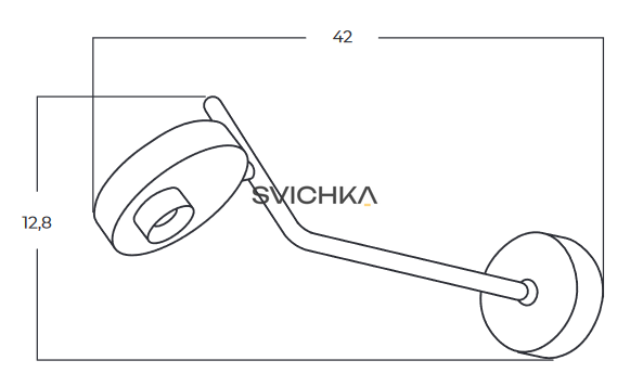 Бра AZzardo ISEO ARM, Black