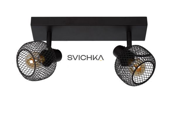 Потолочный точечный светильник Lucide MAREN 2xE14 Black