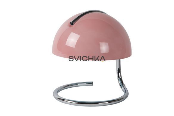 Настільна лампа Lucide CATO &Oslash; 23,5 cm 1xE27 Pink, Pink, Хром, Рожевий