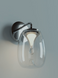 Бра REDO DROP, Chrome/Transparent