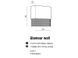 Бра AZzardo GLAMOUR WALL white AZ1590, Хром, Білий, Прозорий