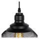 Підвісний світильник Lucide MESH &Oslash; 22 cm 1xE27 Black, BLACK, Чорний, Чорний