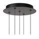 Подвесной светильник Lucide KLIGANDE &Oslash; 30 cm LED Dim. 5x8W 2700K Black, BLACK, Прозрачный, Черный