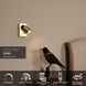 Бра Lucide NIGEL LED Dim to warm GU10 1x5W 2200K/3000K With USB charging point Matt Gold / Brass, Matt Gold / Brass