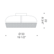 Стельовий світильник De Majo Dome 0DOME0P20