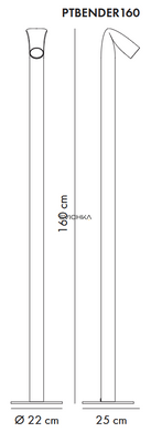 Торшер Axo Light Bender 160, Salmon