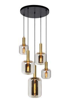 Підвісний світильник Lucide JOANET &Oslash; 66 cm 5xE27 Smoke Grey, Smoke Grey, Димчатий