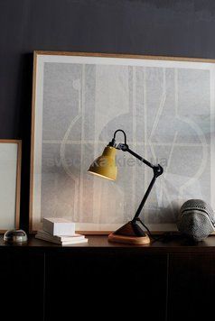 Настільна лампа Lampe Gras 207-Bl-Yellow-Round, Білий, Білий