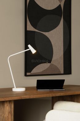 Акумуляторна настільна лампа Lucide STIRLING Battery pack/batteries LED Dim. 1x3W 2700K White, WHITE, Білий, Білий, Білий
