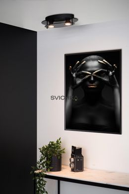 Потолочный светильник Lucide OKNO 2xGU10 Black