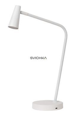 Акумуляторна настільна лампа Lucide STIRLING Battery pack/batteries LED Dim. 1x3W 2700K White, WHITE, Білий, Білий, Білий