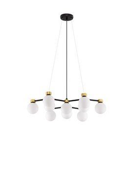 Люстра Nova luce OVALINO 10, Gold/Black