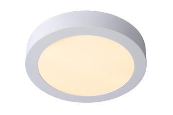 Стельовий світильник для ванної Lucide BRICE LED &Oslash; 24 cm LED Dim. 1x15W 3000K IP44 White, WHITE
