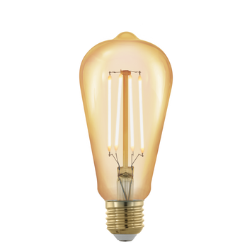 Лампа Eglo філаментна золота, що диммується, LM LED E27 ST64 1700K 11696