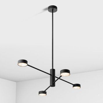 Люстра Imperium Light Antenna 4, Black, Чорний, Чорний, Чорний