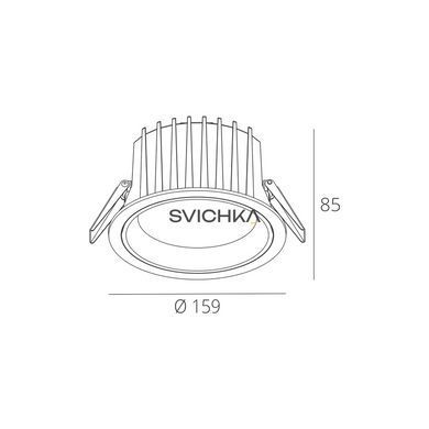 Точечный светильник Skarlat RDL73027-6 25W WH+CHR 3000K