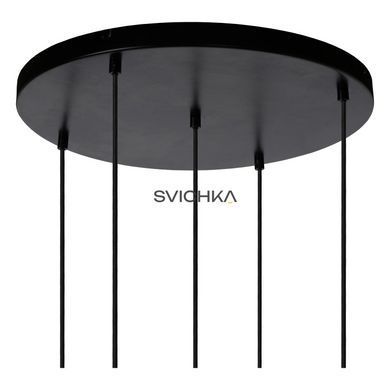 Підвісний світильник Lucide JOANET &Oslash; 66 cm 5xE27 Smoke Grey, Smoke Grey, Димчатий