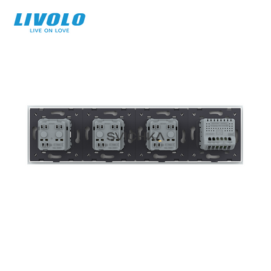 Сенсорный выключатель 1 сенсор 3 розетки Livolo