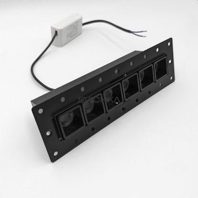 Встроенный светильник Skarlat RSL74146 6&times;2W BK 4000K