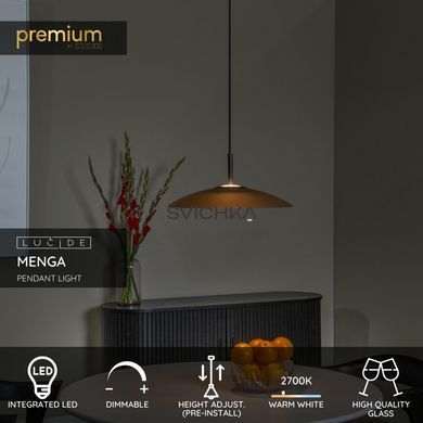 Подвесной светильник Lucide MENGA &Oslash; 40 cm LED Dim. 1x11W 2700K Amber
