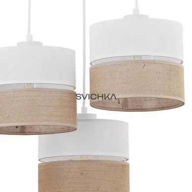 Підвісний світильник TK-Lighting LINOBIANCO 3, White/Beige, Білий; Бежевий, Білий, Бежевий, Білий