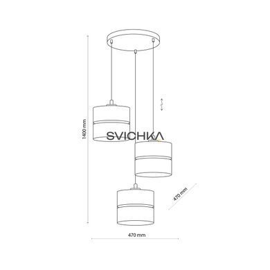 Підвісний світильник TK-Lighting LINOBIANCO 3, White/Beige, Білий; Бежевий, Білий, Бежевий, Білий