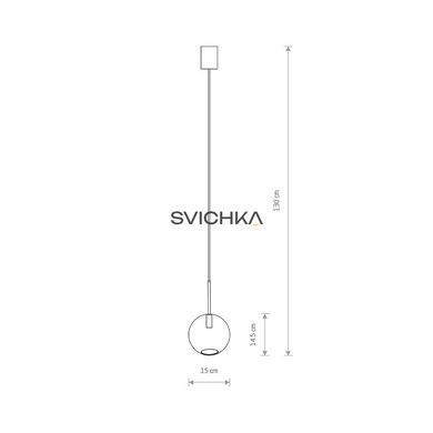 Підвісний світильник Nowodvorski SPHERE S zwis PL, Чорний, Чорний