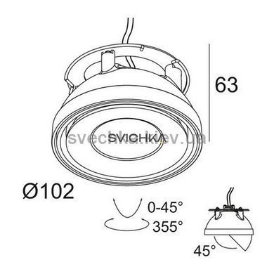 Точковий світильник Delta Light TWEETER M TRIMLESS 418 11 811 932 BC