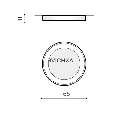 Стельовий світильник Azzardo AZ2725 Sovana TOP 55 CCT Grey, Білий, Білий, Сірий