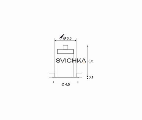 Точковий врізний світильник SLV HORN MINI, 3000К, білий
