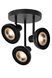 Стельовий точковий світильник Lucide SENSAS &Oslash; 25,8 cm 3xGU10 (ES111) Black, BLACK