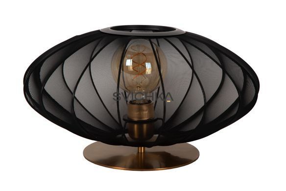 Настільна лампа Lucide CORINA &Oslash; 40 cm 1xE27 Black, BLACK, Matt Gold / Brass, Чорний, Чорний