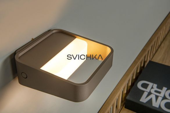 Аккумуляторный настенный светильник Lucide SILVI Battery pack/batteries LED Dim. 1x3,7W 2700K Rust Brown
