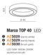 Стельовий світильник Azzardo MARCO 40 White