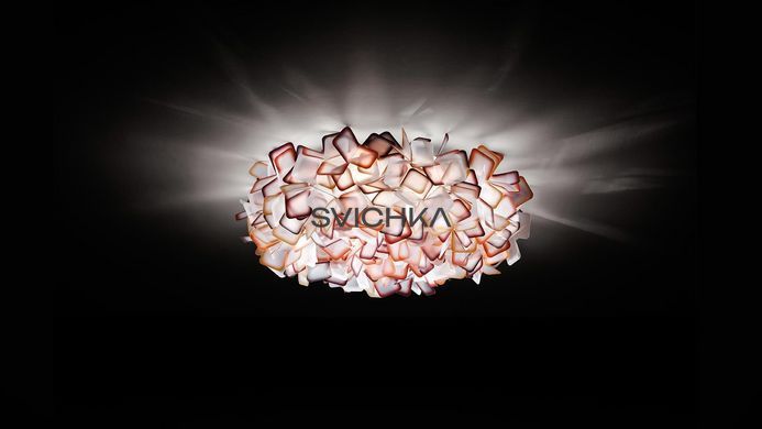 Настінно-стельовий світильник SLAMP CLIZIA LARGE, чорно-білий, Чорний