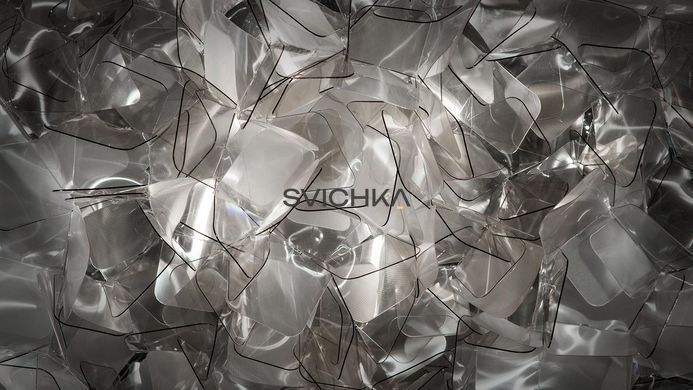 Настінно-стельовий світильник SLAMP CLIZIA LARGE, чорно-білий, Чорний
